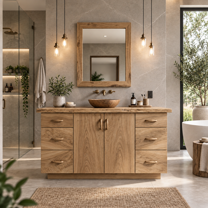 Varelle Solid Wood Bathroom Vanity