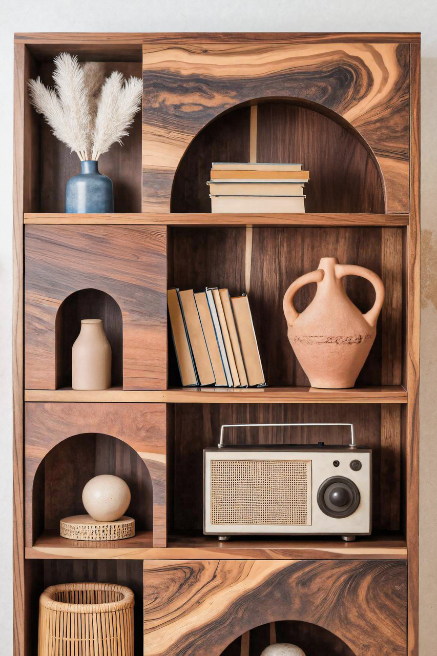 Modern Arch Bookshelf For Living Room Or Office Kitchnce