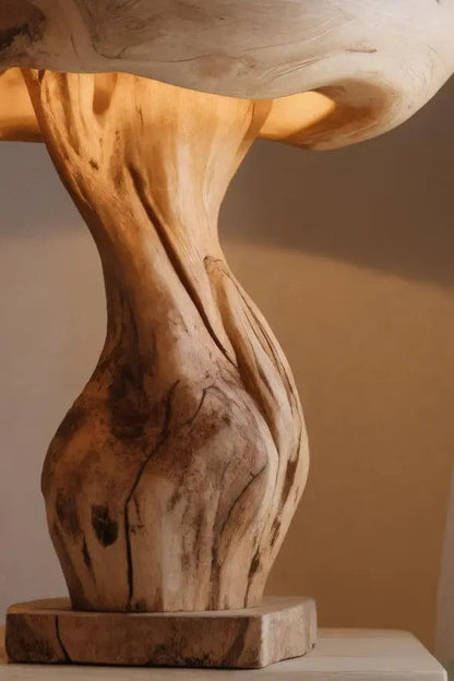 Handcrafted Mushroom Lamp With Organic Design For Bedroom Or Living Room Kitchnce