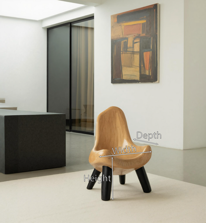 Modern Sculptural Accent Chair For Living Room Or Nursery Kitchnce