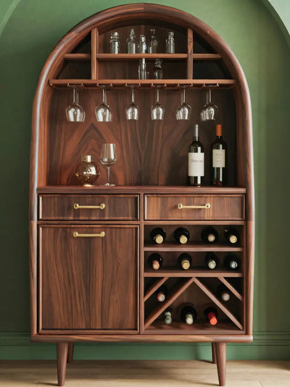 Modern Arched Wine Cabinet For Dining Room Kitchnce