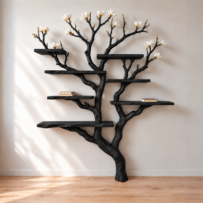 Blossom Tree Solid Wood Bookshelf