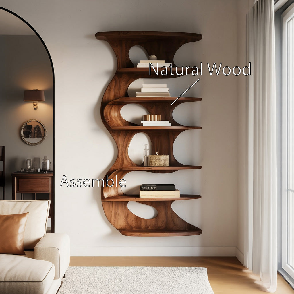 Modern Wall Mounted Bookshelf For Living Room Kitchnce
