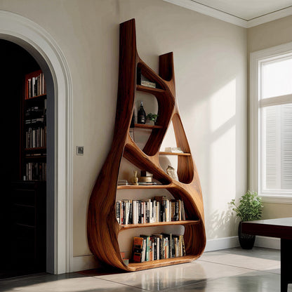 Minimalist Sculptural Bookshelf For Living Room Furniture Kitchnce
