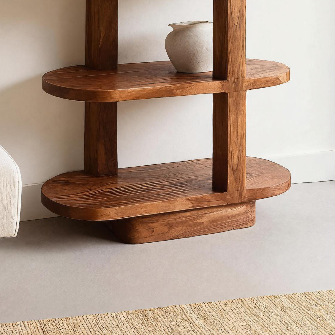 Modern Open Bookcase For Living Room Space Kitchnce