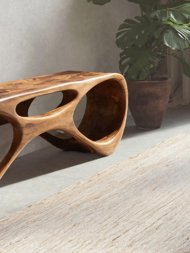 Modern Organic Bench For Entryway Or Furniture Hallway Kitchnce