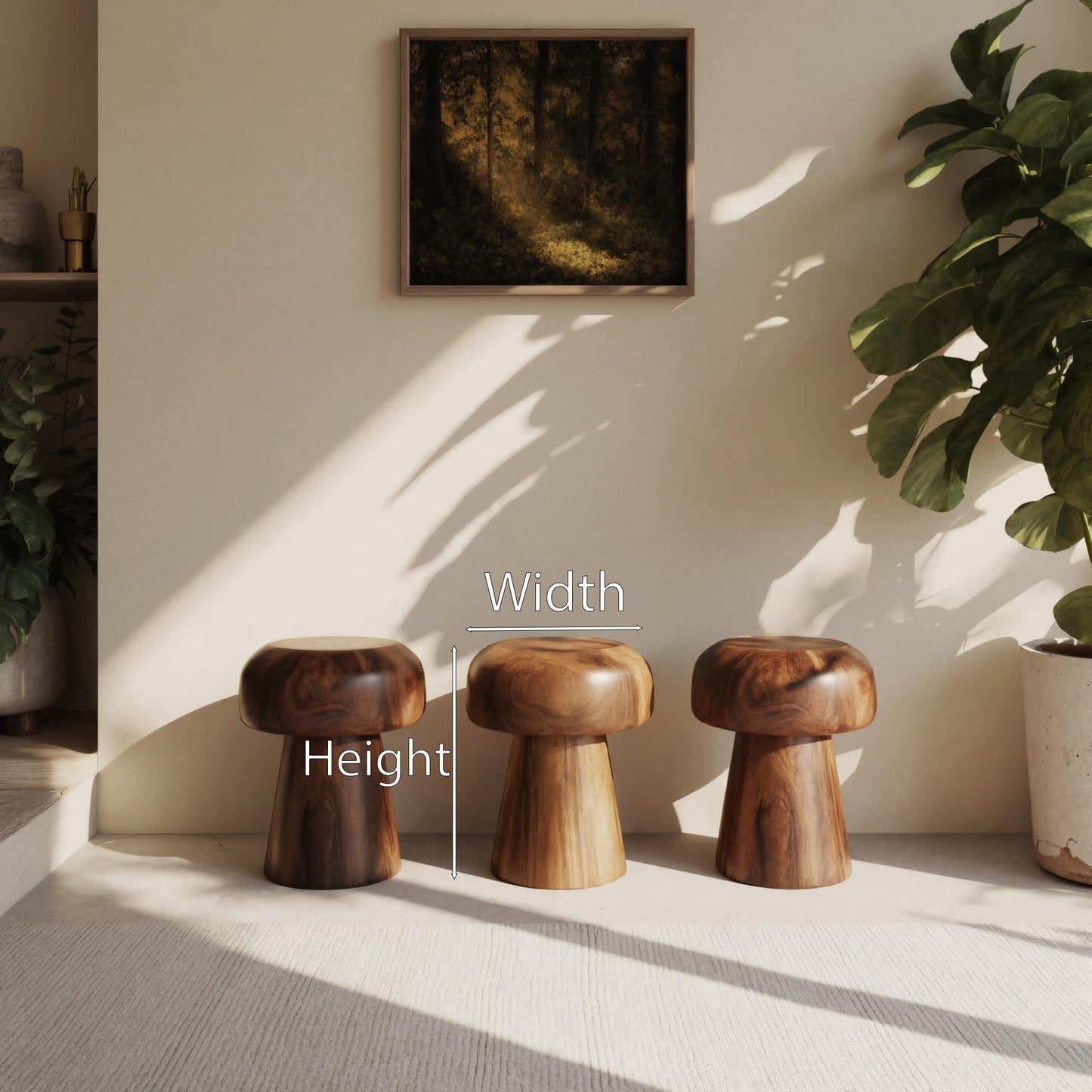 Modern Mushroom Stools For Living Room Or Bedroom Kitchnce