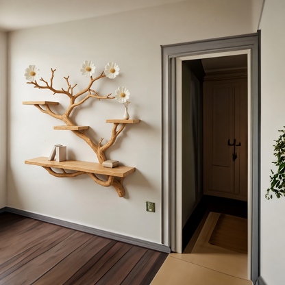 Bloombranch Handcrafted Solid Wood Tree Bookshelf