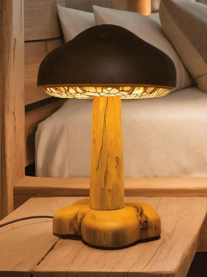 Handmade Mushroom Table Lamp With Warm Glow For Bedroom Kitchnce