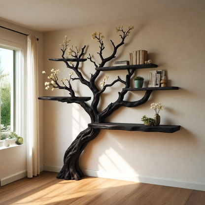 Everbranch Handcrafted Solid Wood Tree Bookshelf