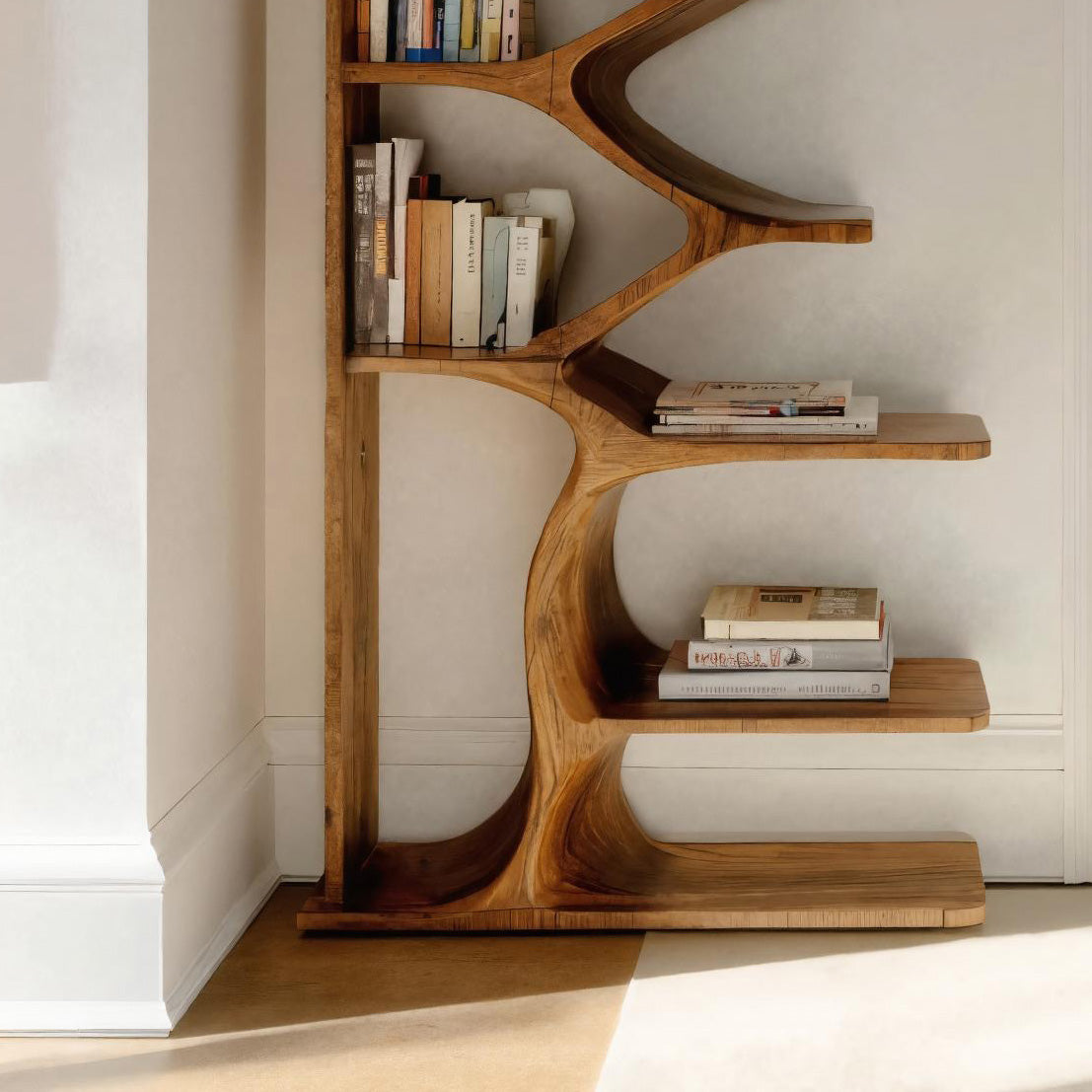 Modern Freestanding Bookshelf For Living Room Kitchnce