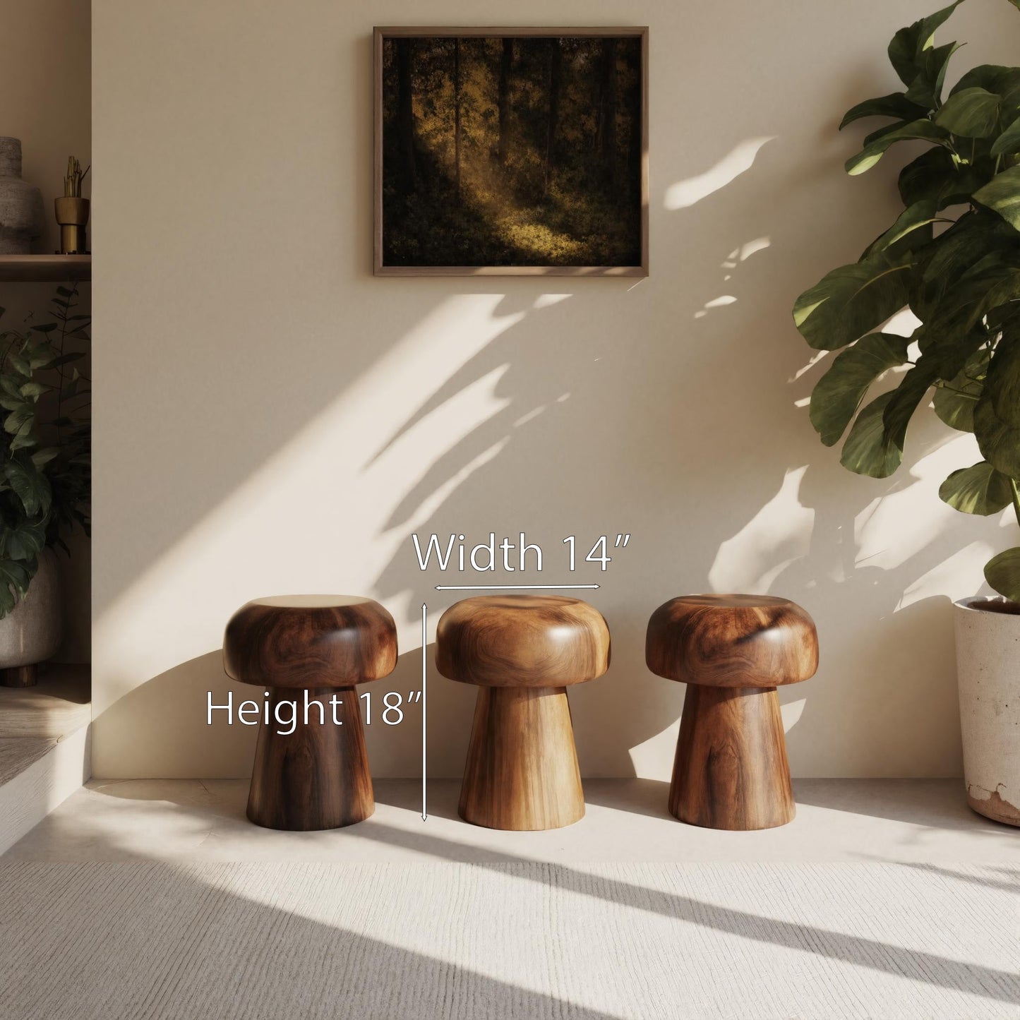 Modern Mushroom Stools For Living Room Or Bedroom Kitchnce