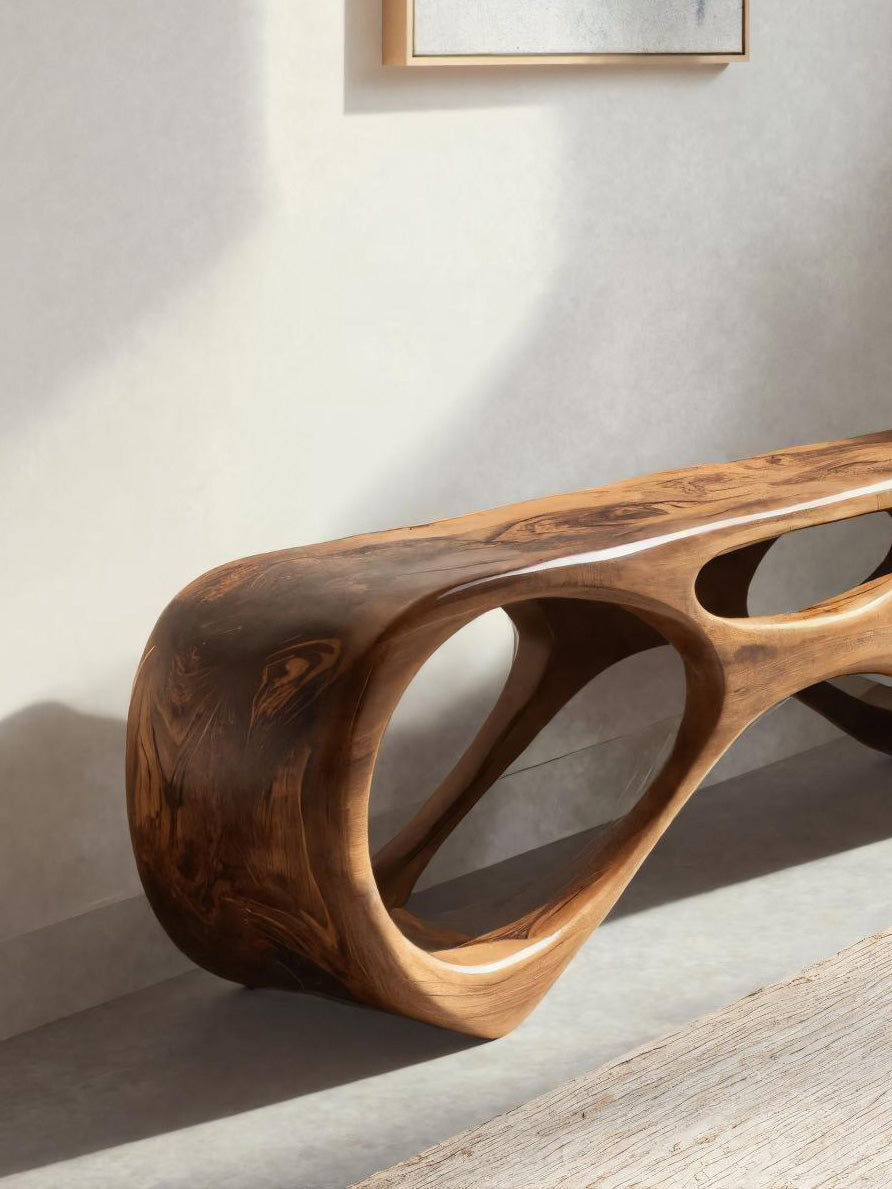 Modern Organic Bench For Entryway Or Furniture Hallway Kitchnce
