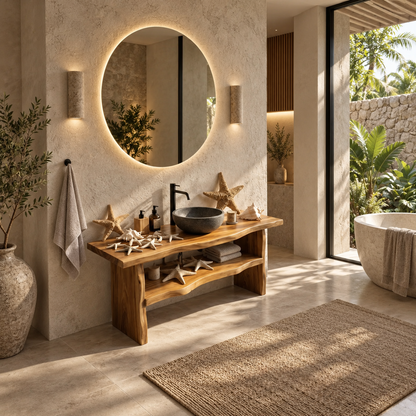 Arden Live Edge Solid Wood Bathroom Vanity