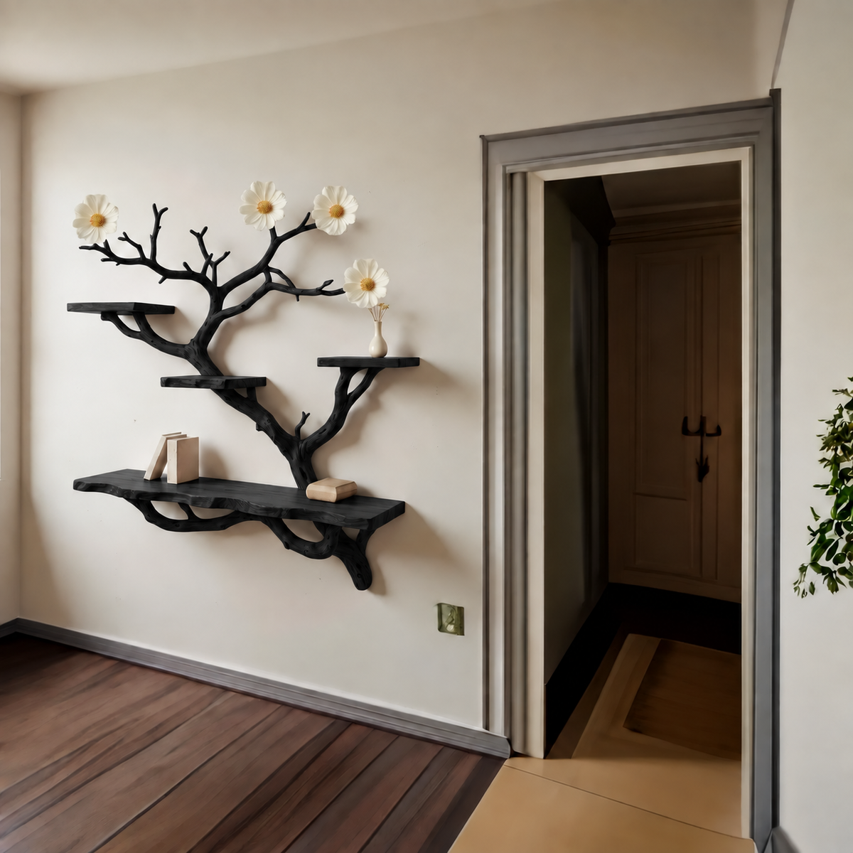 Bloombranch Handcrafted Solid Wood Tree Bookshelf