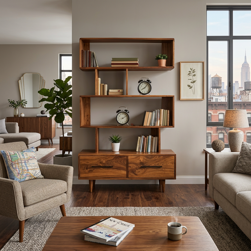 Minimal Natural Wood Bookshelf With Tiers For Home Decor Kitchnce