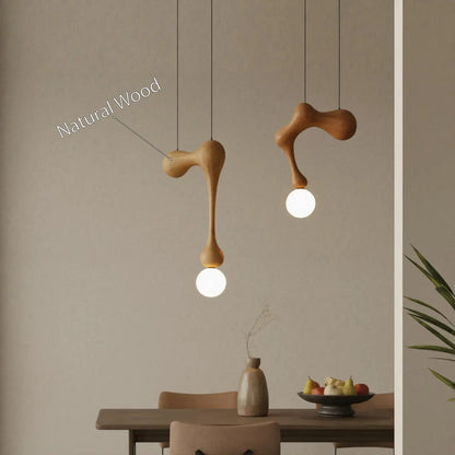 Modern Organic Pendant Light With Sculptural Form For Dining Room Kitchnce