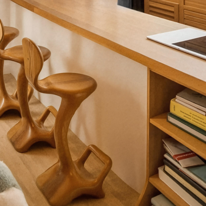 Sculptural Organic Bar Stool For Kitchen Or Interiors Kitchnce