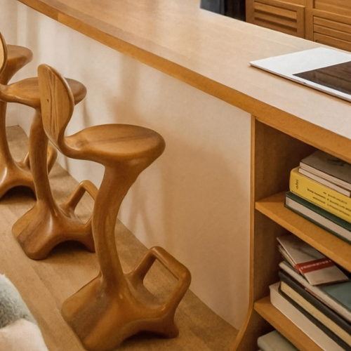 Sculptural Organic Bar Stool For Kitchen Or Interiors Kitchnce