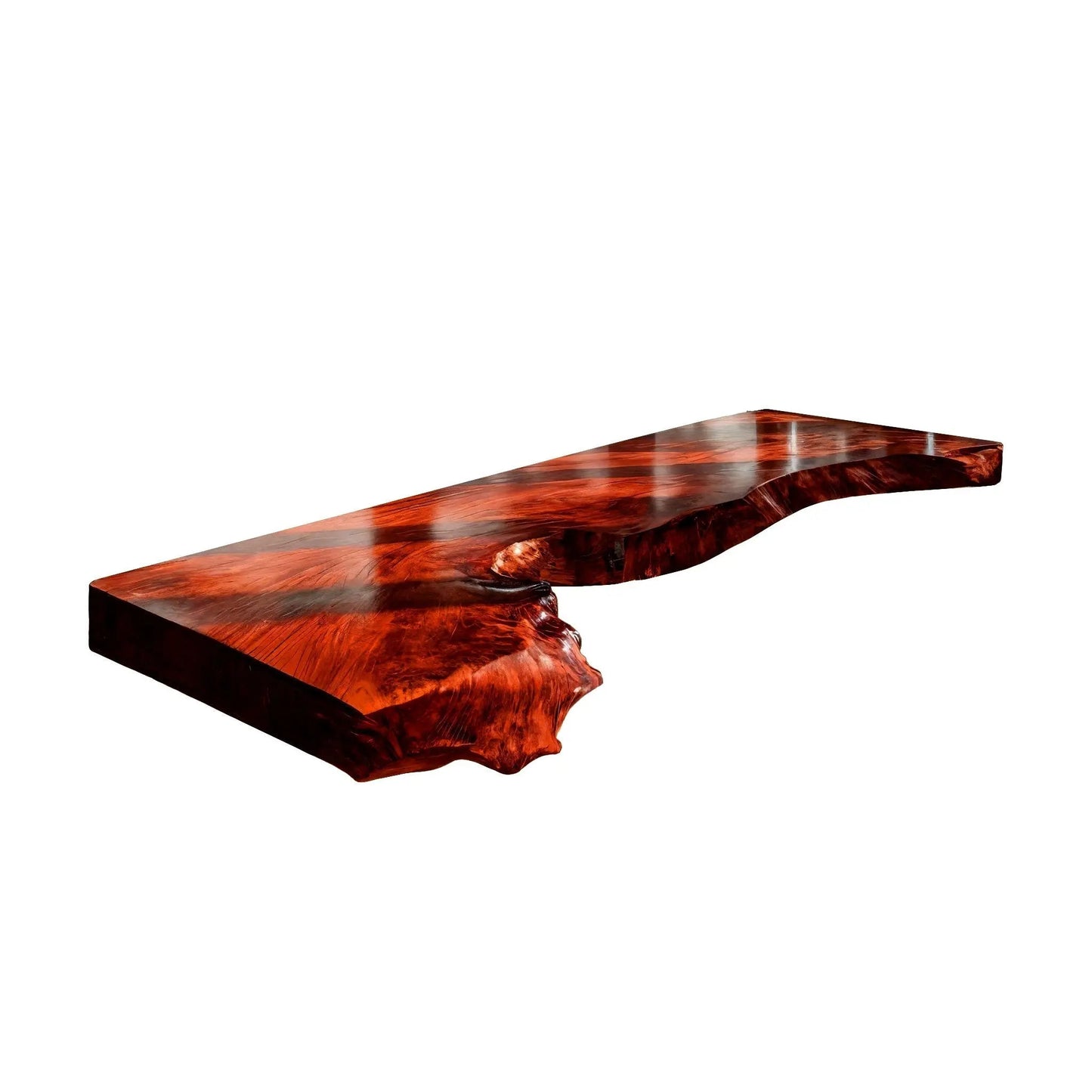 Arborex Live Edge Solid Wood Floating Desk Kitchnce