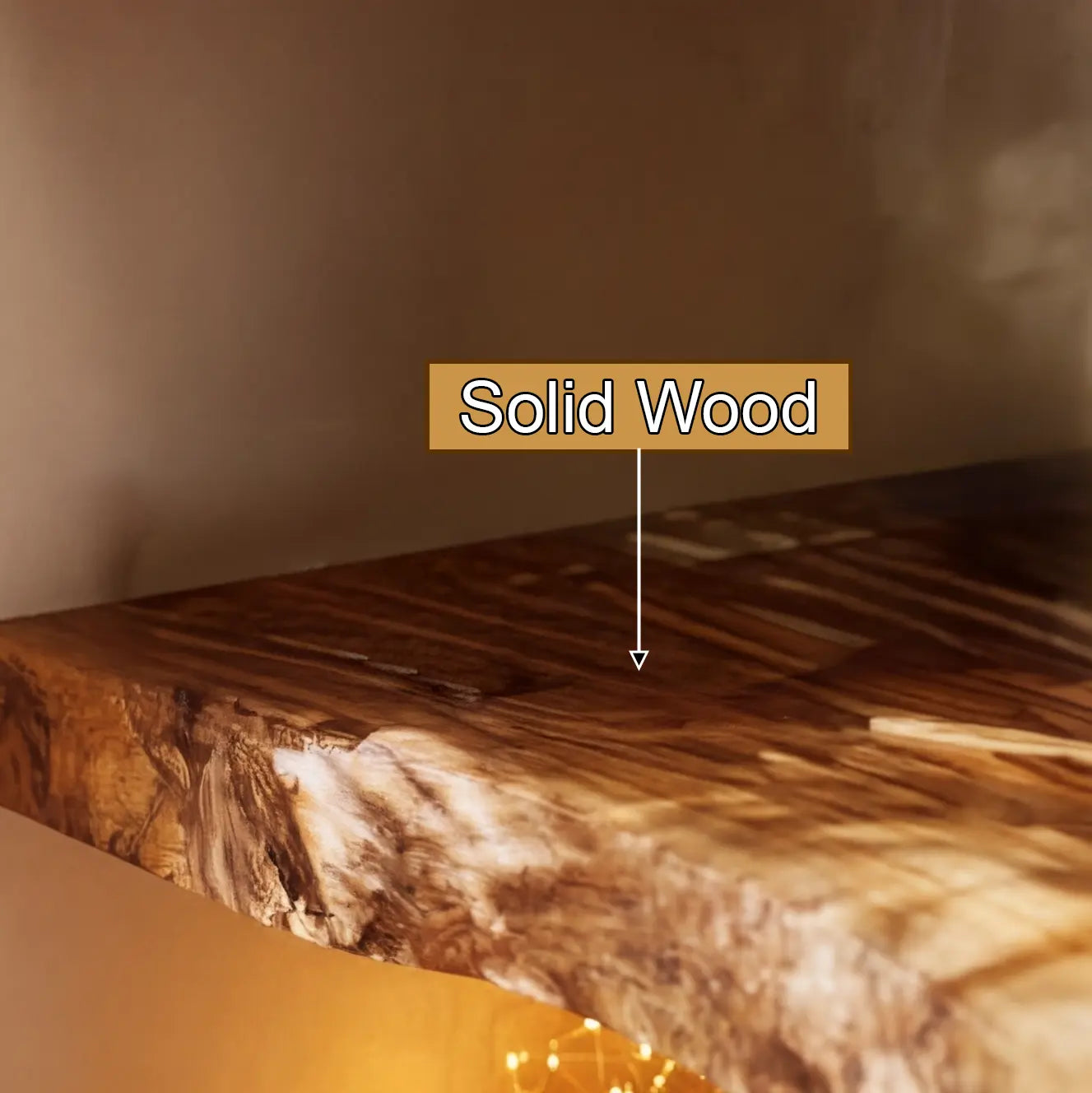 Ardorin Live Edge Solid Wood Floating Shelf SPA846446 Kitchnce