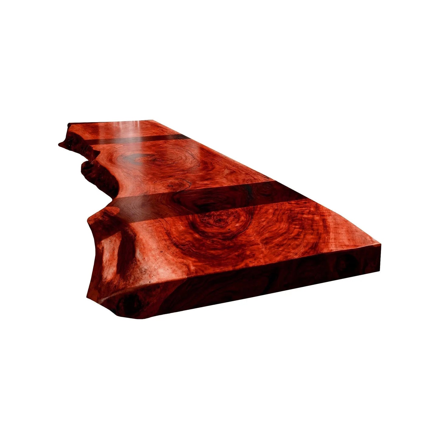Auralis Live Edge Solid Wood Floating Desk Kitchnce