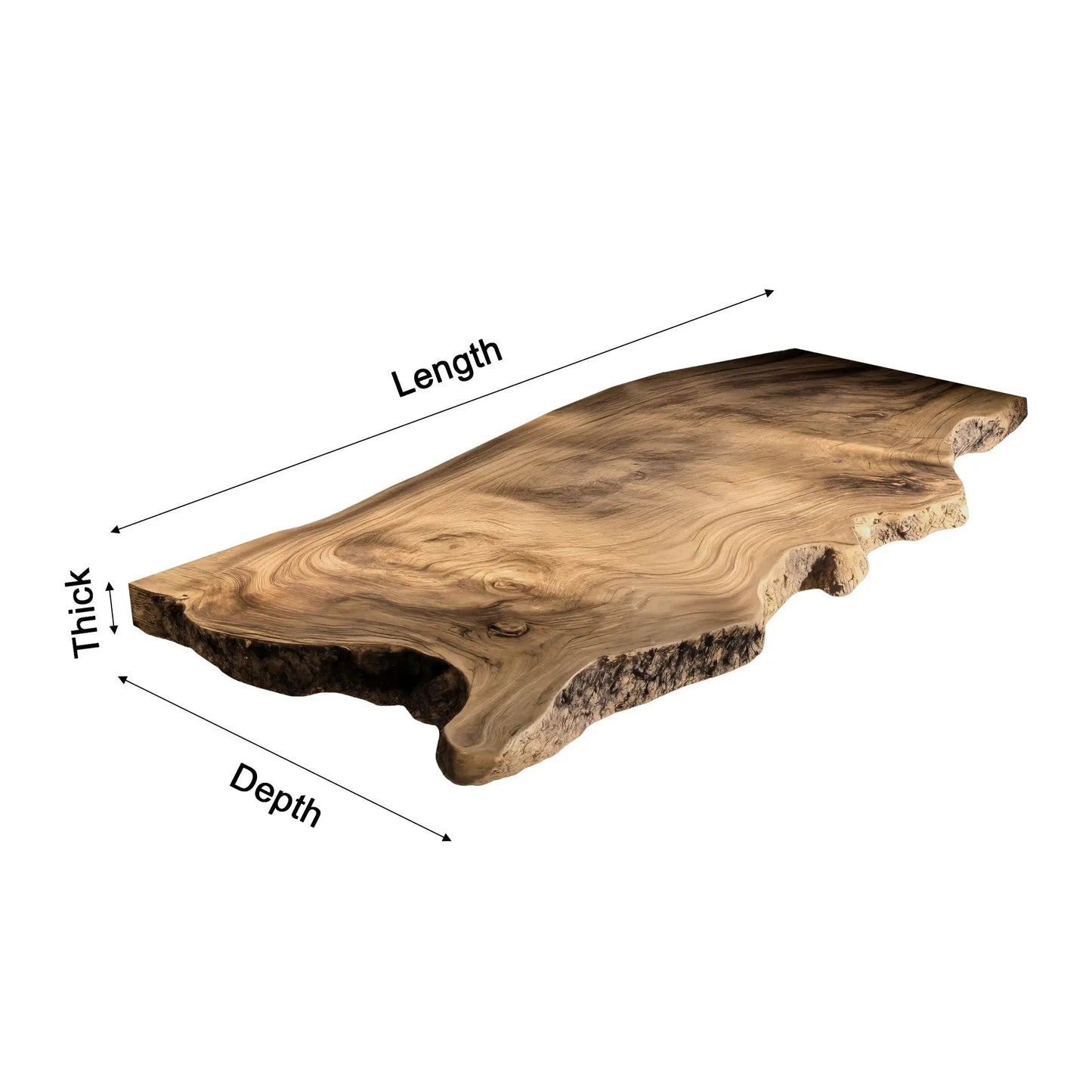 Aurelin Crest Organic Wood Floating Bathroom Vanity Kitchnce