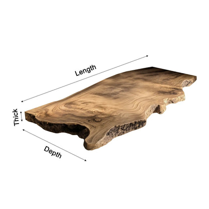 Aurelin Crest Organic Wood Floating Bathroom Vanity Kitchnce