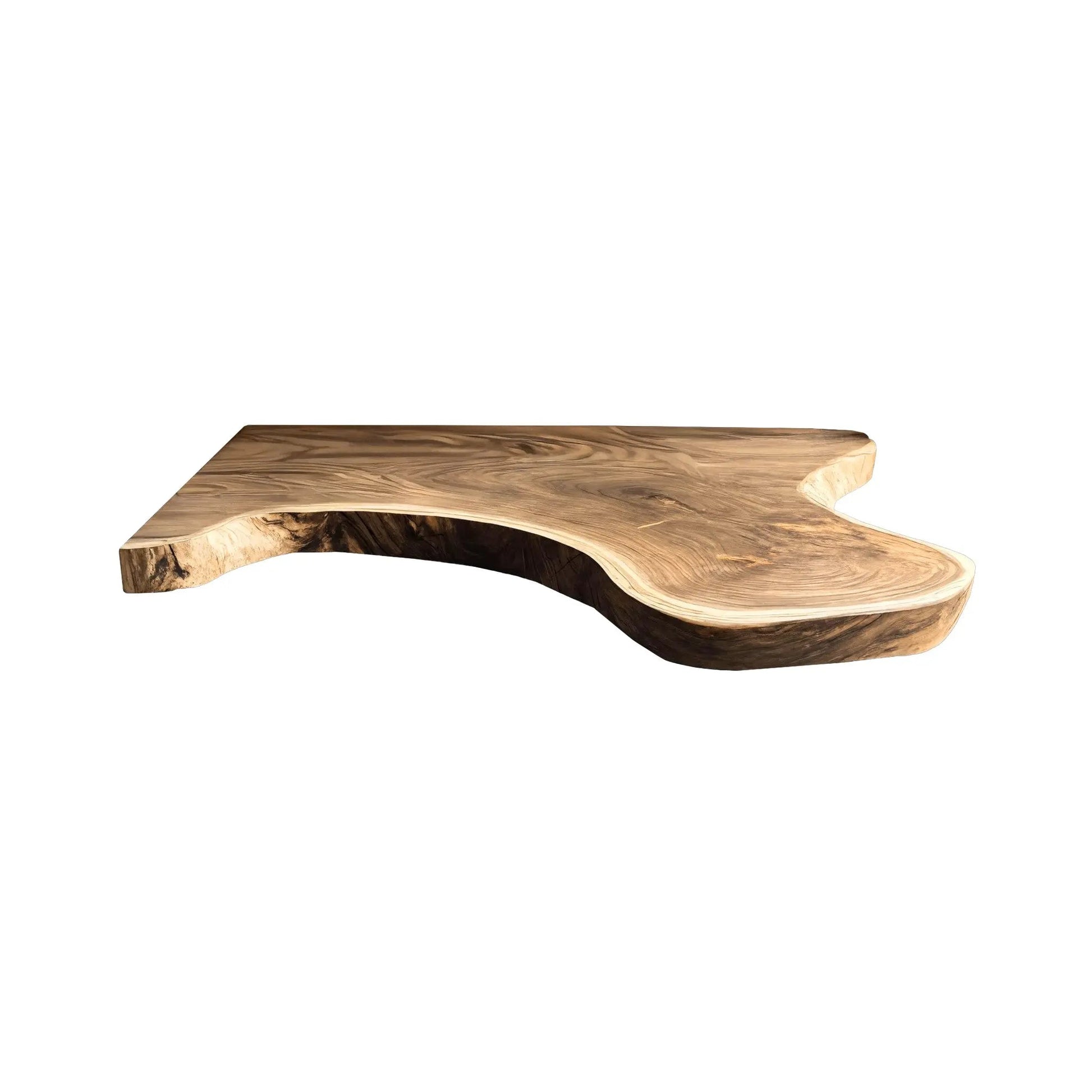 Aurelin Drift Organic Wood Floating Bathroom Vanity Kitchnce