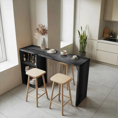 Compact Bar Table With Storage For Small Dining Area Kitchnce