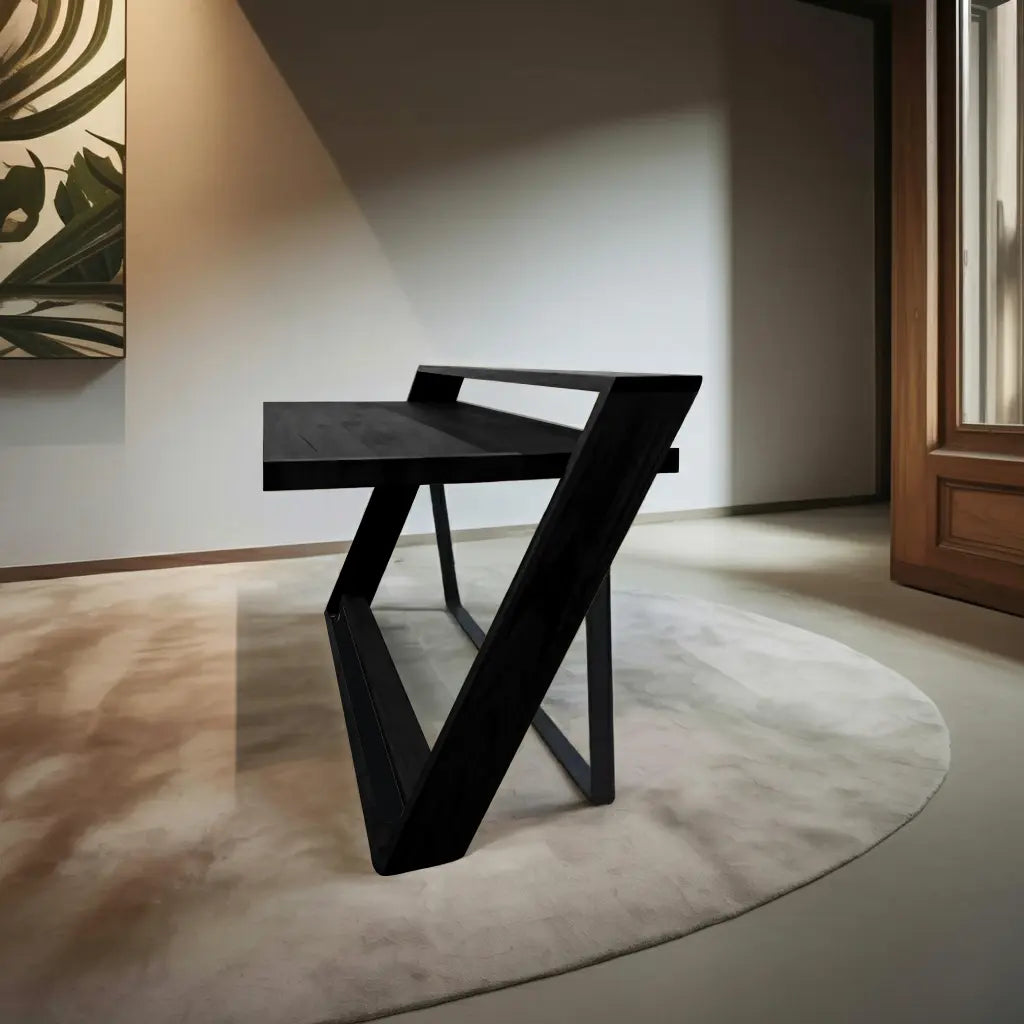 Unique Angular Desk With Z Frame For Home Or Office Kitchnce