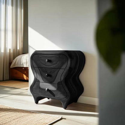 Sculptural Cabinet With Organic Curves And Drawers For Bedroom And Entryway Kitchnce