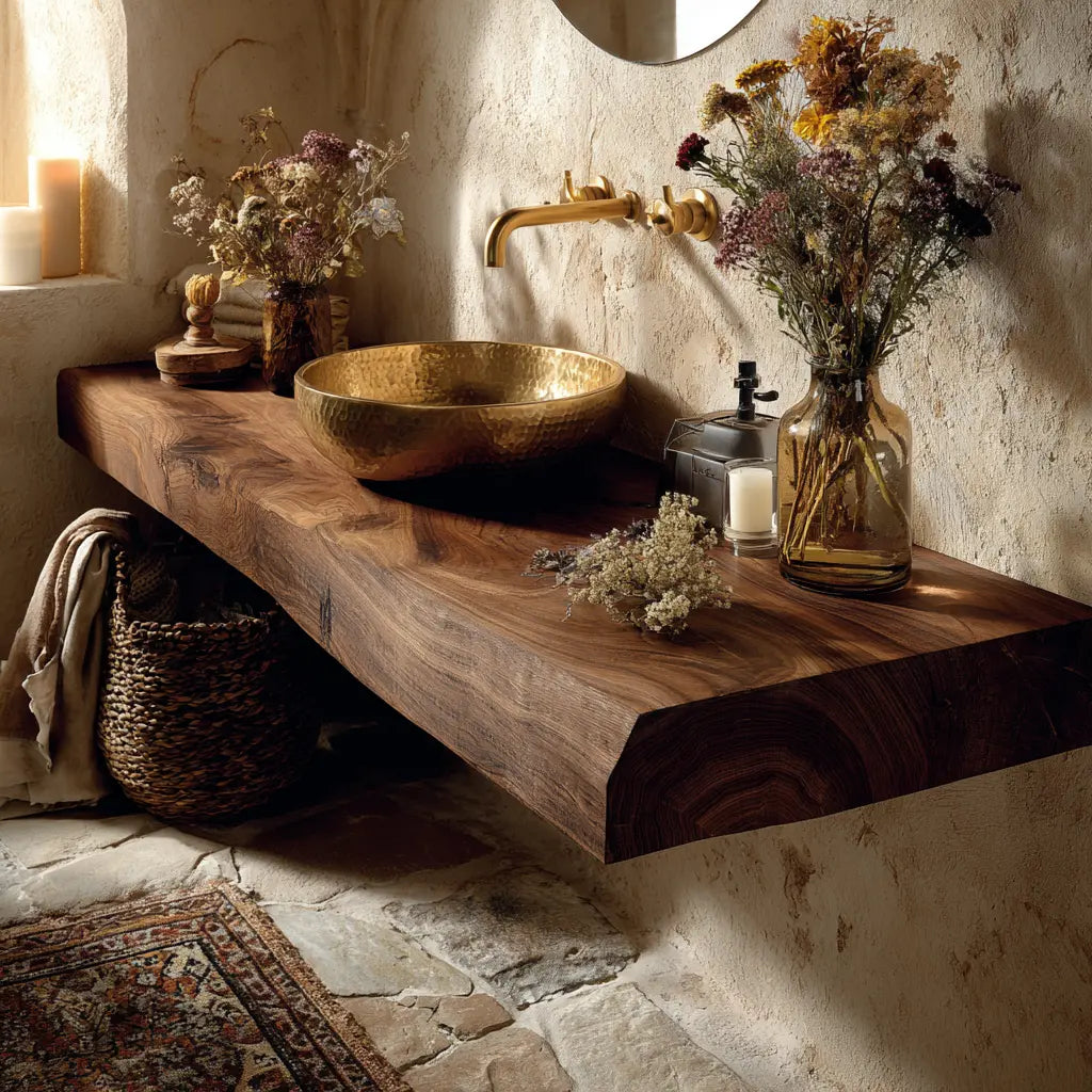 Bravon Solid Wood Floating Bathroom Vanity SPA120266 Kitchnce