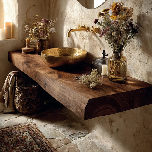 Bravon Solid Wood Floating Bathroom Vanity SPA120266 Kitchnce