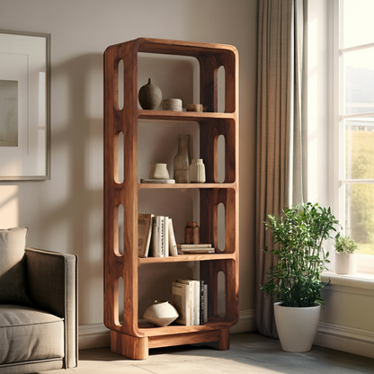 Contemporary Tall Bookshelf For Living Or Bedroom Kitchnce