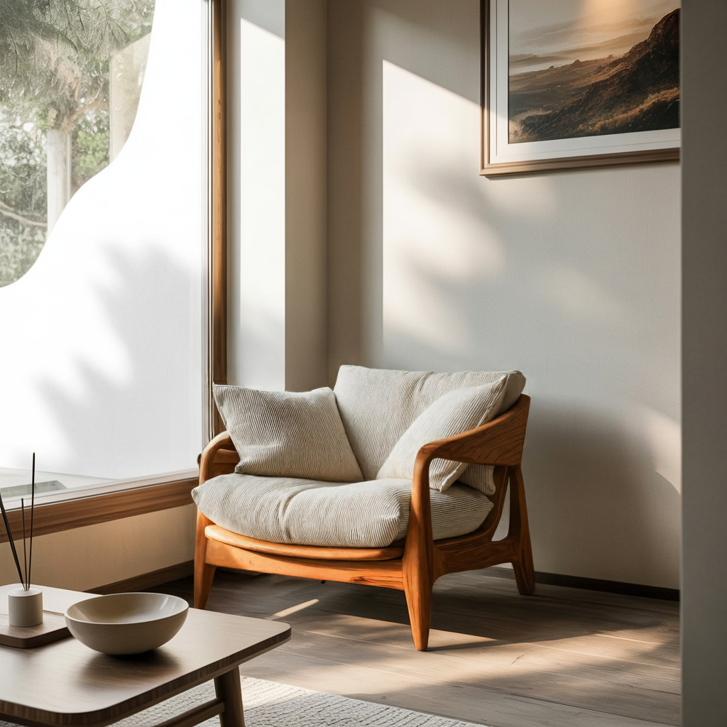 Modern Handcrafted Armchair For Living Room Or Reading Corner Kitchnce