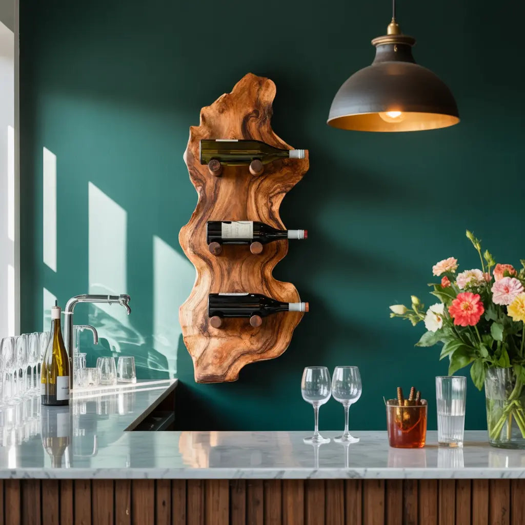 Farmhouse Wine Rack For Country Home Decor Kitchnce