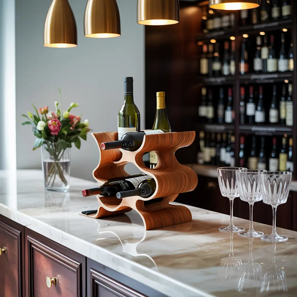 Farmhouse Wine Stand For Furniture Accent Feature Kitchnce