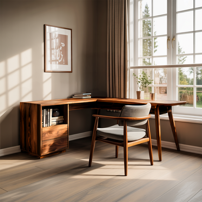 L Shaped Study Desk For Home Office Kitchnce