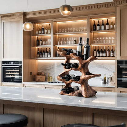 Farmhouse Wine Holder For Kitchen Rustic Wall Design Kitchnce