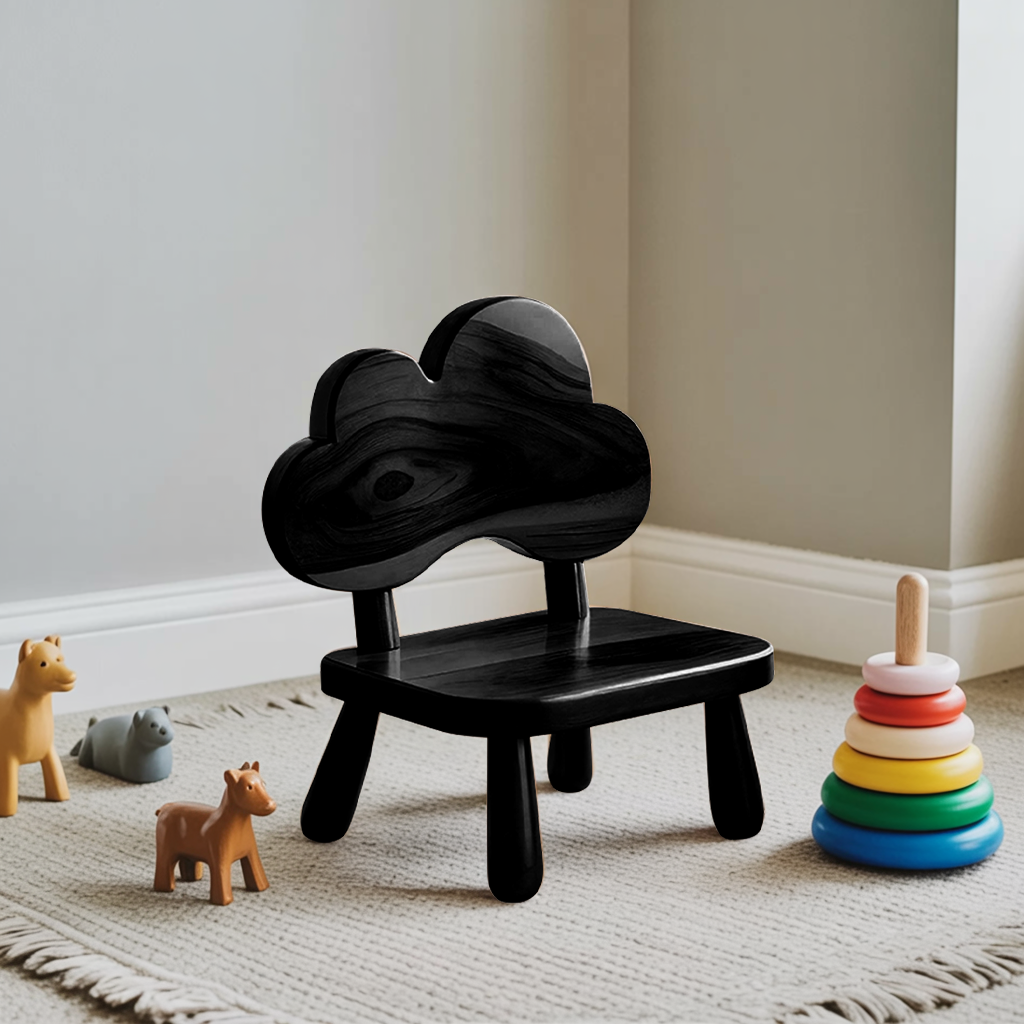 Whimsical Cloud Shaped Kids Chair For Montessori Nursery Or Playroom Kitchnce