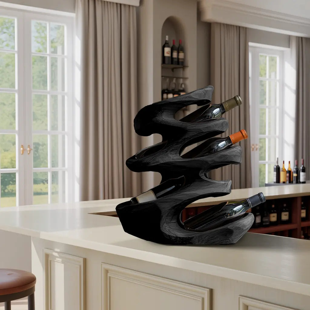 Farmhouse Wine Holder For Cozy Dining Room Kitchnce
