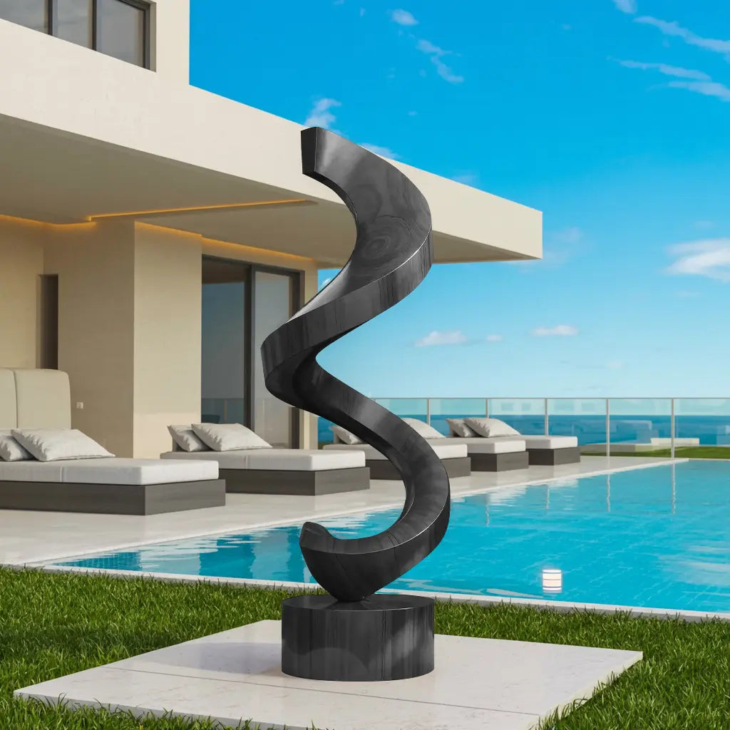 Handcrafted Wooden Sculpture For Garden Art Decor Kitchnce