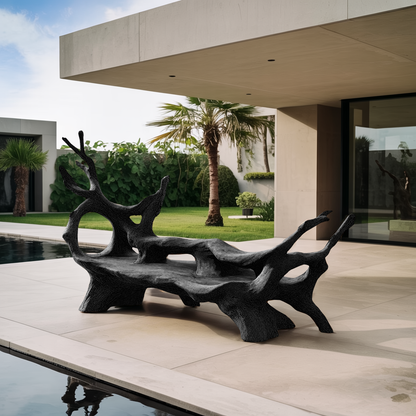 Mid Century Branch Bench For Retro Patio Ambiances Kitchnce