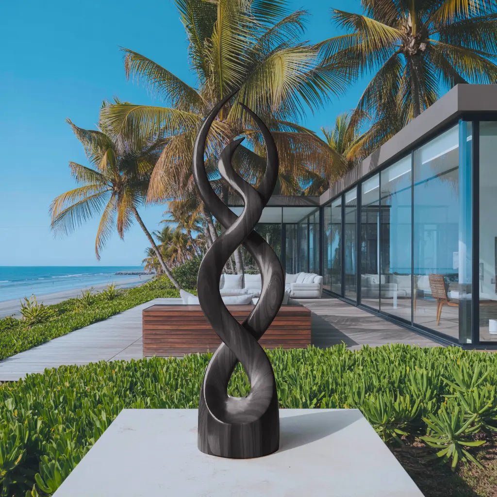 Modern Abstract Wooden Sculpture For Home Decor Kitchnce