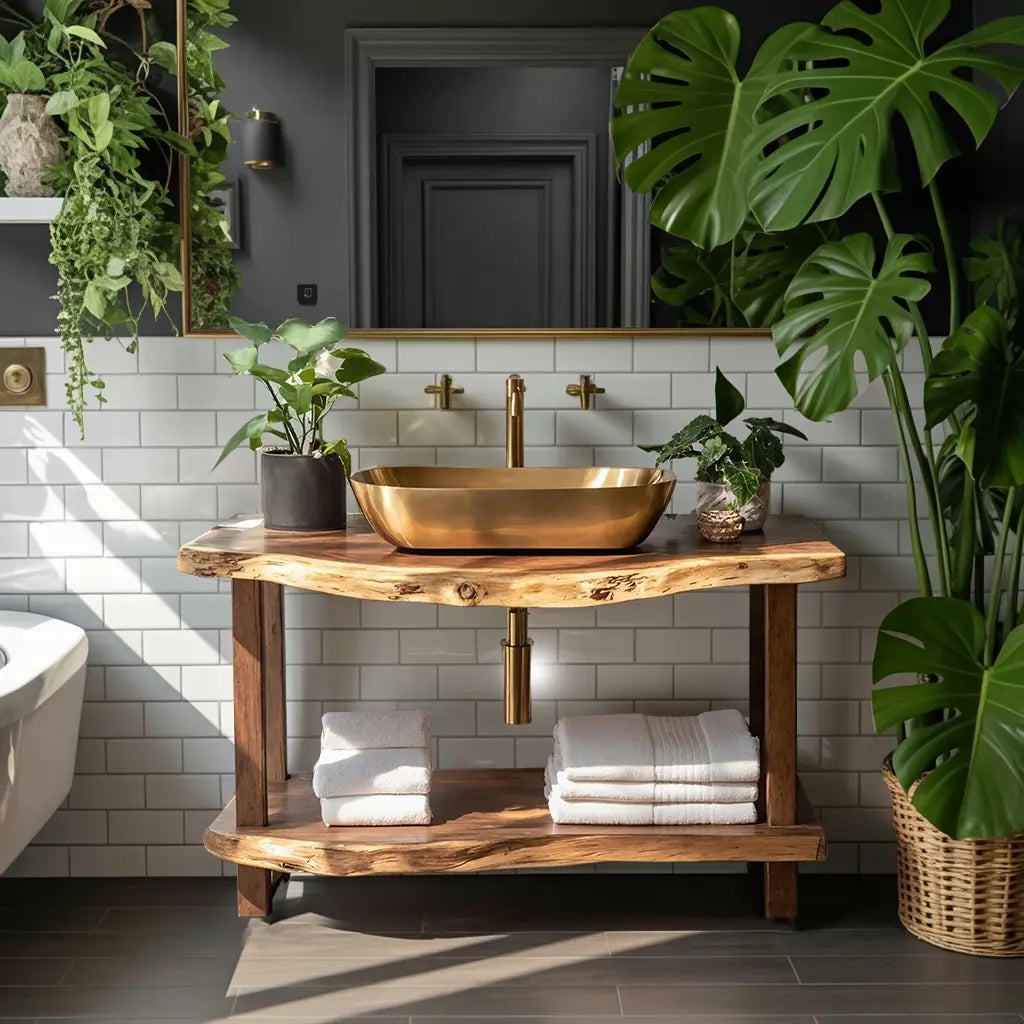 Mid Century Vanity With Storage For Bathroom Style Kitchnce