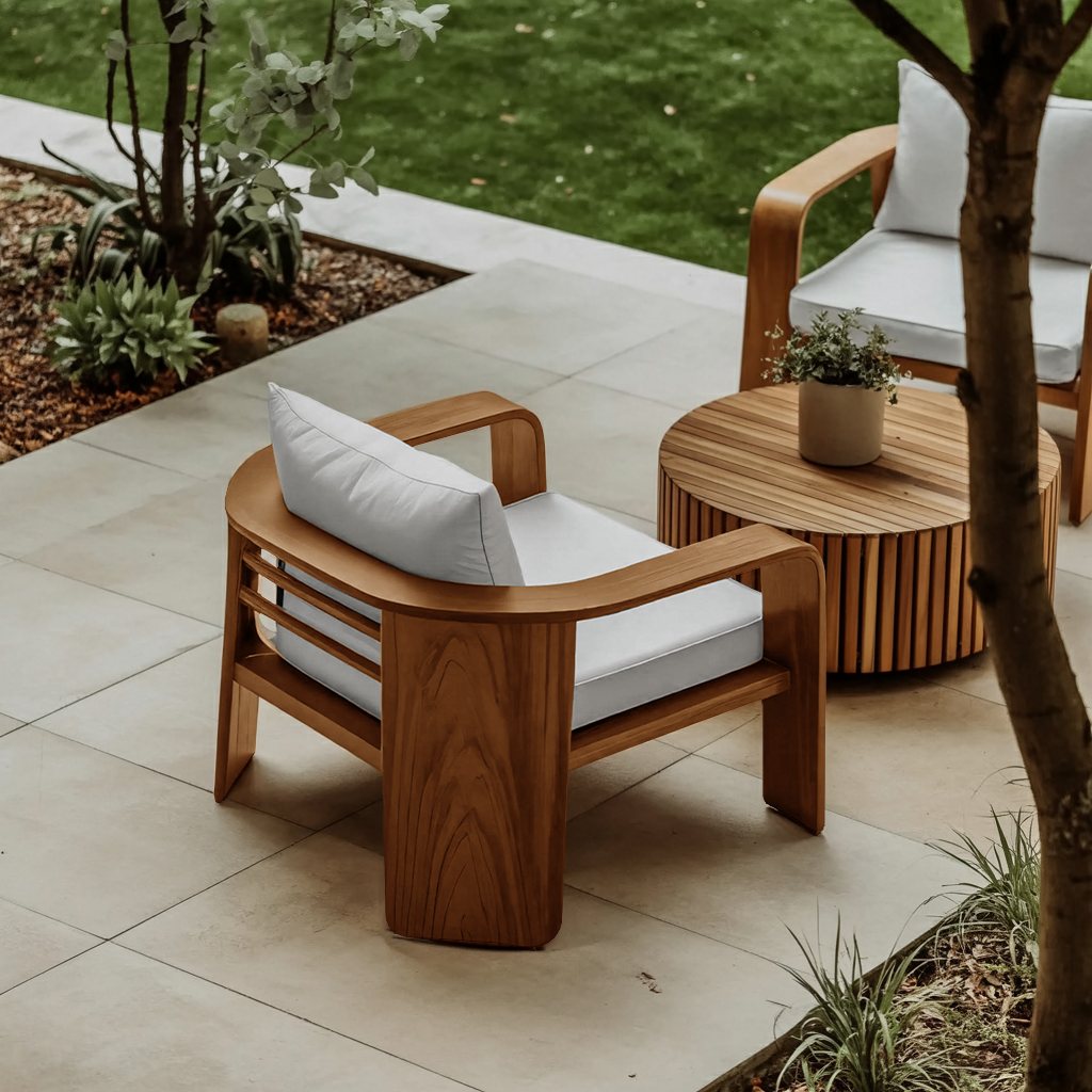 Modern Outdoor Wood Lounge Chair For Patio Or Garden Kitchnce