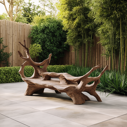 Mid Century Branch Bench For Retro Patio Ambiances Kitchnce