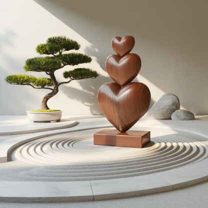 Handcrafted Wooden Sculpture For Furniture Unique Display Kitchnce
