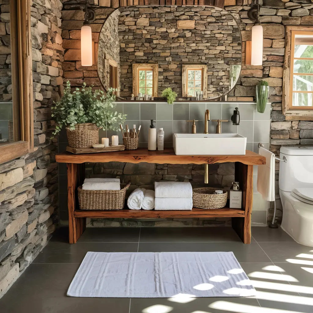 Rustic Live Edge Vanity For Natural Bathroom Vibes Kitchnce